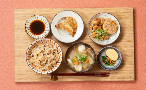 がっつり 一汁三菜朝ごはん
